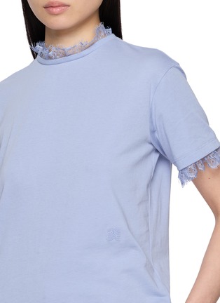  - EENK - 蕾丝镶边棉质T恤