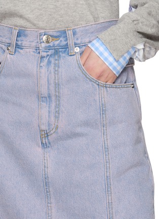  - EENK - 拼接牛仔半身裙