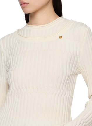  - EENK - 叠穿罗纹羊毛针织上衣