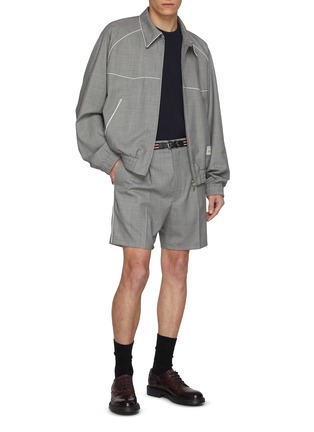 模特儿示范图 - 点击放大 - WOOYOUNGMI - 线条拉链夹克