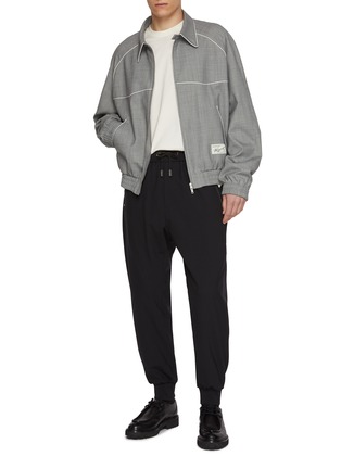 模特儿示范图 - 点击放大 - WOOYOUNGMI - 抽绳束脚长裤