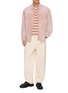 模特儿示范图 - 点击放大 - WOOYOUNGMI - Light Wash Panelled Denim Shirt