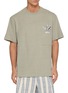首图 - 点击放大 - WOOYOUNGMI - Flower Pot Graphic Chest Pocket Cotton T-Shirt