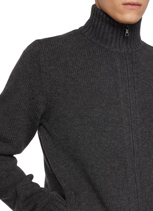  - DREYDEN - Full Zip Wool Cashmere Knit Cardigan