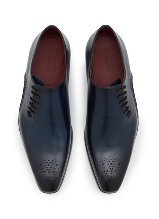 模特儿示范图 - 点击放大 - MAGNANNI - Abrahan Leather Wholecut Oxfords