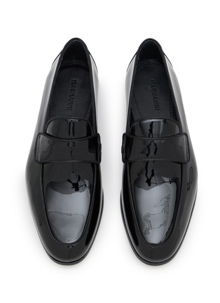 模特儿示范图 - 点击放大 - MAGNANNI - Jasper II Patent Leather Penny Loafers