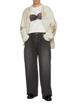 模特儿示范图 - 点击放大 - DOUBLET - Slash Chain Knit Cardigan