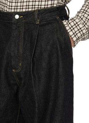  - STUDIO NICHOLSON - 褶裥阔腿牛仔裤