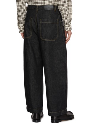 背面 - 点击放大 - STUDIO NICHOLSON - 褶裥阔腿牛仔裤