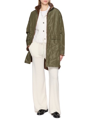 模特儿示范图 - 点击放大 - KRUF - Reversible Long Coat