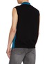 背面 - 点击放大 - KOLOR - Sleeveless Asymmetrical Panel Polo Knit Top