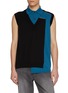 首图 - 点击放大 - KOLOR - Sleeveless Asymmetrical Panel Polo Knit Top
