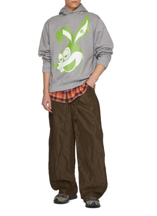 模特儿示范图 - 点击放大 - KOLOR - Graphic Print Cotton Hoodie