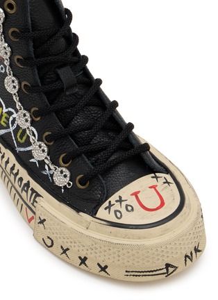 细节 - 点击放大 - NAN-KU COUTURE - Embellished High Top Women's Sneakers