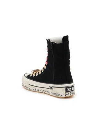  - NAN-KU COUTURE - Embellished High Top Women's Sneakers