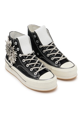 细节 - 点击放大 - NAN-KU COUTURE - Embellished High Top Women's Sneakers