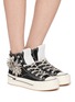 模特儿示范图 - 点击放大 - NAN-KU COUTURE - Embellished High Top Women's Sneakers