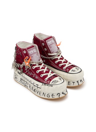 细节 - 点击放大 - NAN-KU COUTURE - Embellished High Top Women's Sneakers