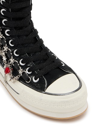 细节 - 点击放大 - NAN-KU COUTURE - Embellished High Top Women's Sneakers