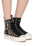 模特儿示范图 - 点击放大 - NAN-KU COUTURE - Embellished High Top Women's Sneakers