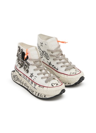 细节 - 点击放大 - NAN-KU COUTURE - Embellished High Top Women's Sneakers