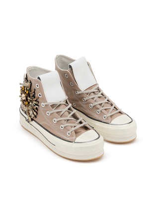 细节 - 点击放大 - NAN-KU COUTURE - Embellished High Top Women's Sneakers