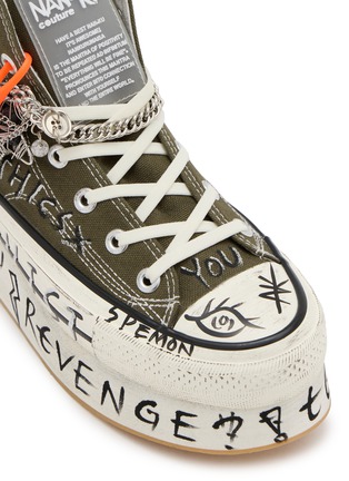 细节 - 点击放大 - NAN-KU COUTURE - Embellished High Top Women's Sneakers