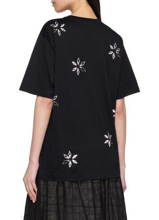 背面 - 点击放大 - SUZUSAN - Flower Shibori Motif Giza Cotton T-Shirt
