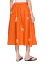 背面 - 点击放大 - SUZUSAN - Floral Motif Elasticated Waistband Skirt