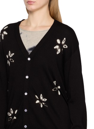  - SUZUSAN - Floral Washable Merino Wool Cardigan