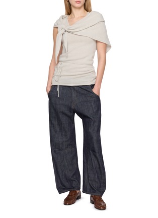 模特儿示范图 - 点击放大 - LE17SEPTEMBRE - 领巾饰针织上衣