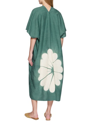 背面 - 点击放大 - WEHVE - Diana Floral Matka Silk Kaftan Dress