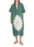 模特儿示范图 - 点击放大 - WEHVE - Diana Floral Matka Silk Kaftan Dress