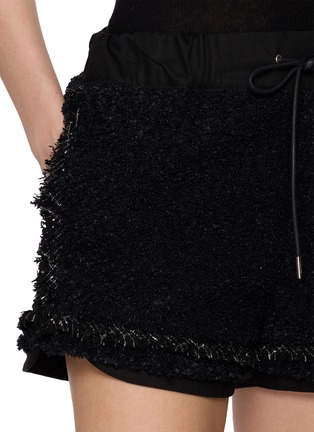  - SACAI - Drawstring Waist Tweed Shorts