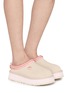 模特儿示范图 - 点击放大 - UGG - Tazz Love Suede Platform Mules
