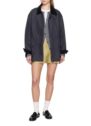 模特儿示范图 - 点击放大 - DUNST - Satin Mini Skirt