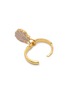细节 - 点击放大 - WILHELMINA GARCIA - 18K Gold Plated Shell Hoop Earrings