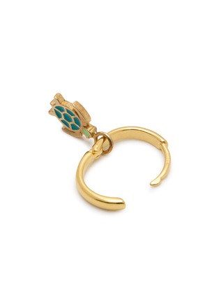 细节 - 点击放大 - WILHELMINA GARCIA - 18K Gold Plated Turtle Hoop Earrings