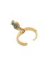 细节 - 点击放大 - WILHELMINA GARCIA - 18K Gold Plated Turtle Hoop Earrings