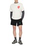 模特儿示范图 - 点击放大 - DISTRICT VISION - Heart Print California Cotton T-Shirt