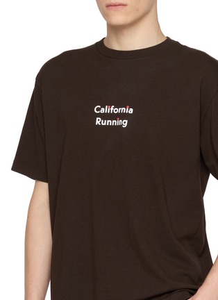  - DISTRICT VISION - Running Print California Cotton T-Shirt