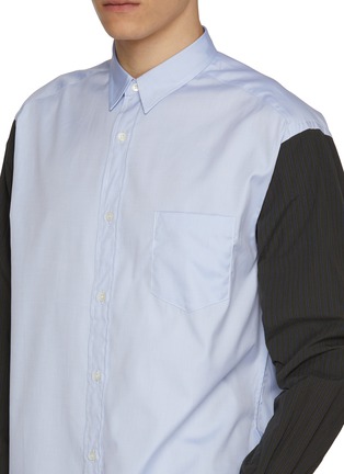  - COMME DES GARÇONS HOMME - Contrast Sleeve Cotton Shirt