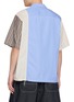 背面 - 点击放大 - COMME DES GARÇONS HOMME - Short Sleeve Panelled Stripe Cotton Linen Shirt