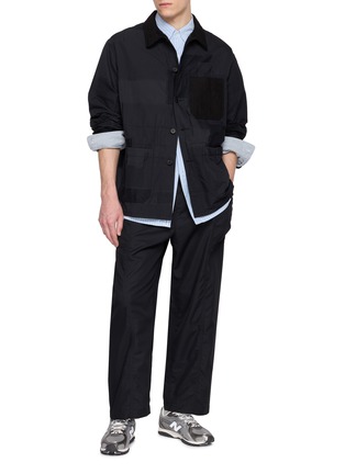 模特儿示范图 - 点击放大 - COMME DES GARÇONS HOMME - Patchwork Chore Jacket