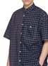  - COMME DES GARÇONS HOMME - Short Sleeve Panelled Chequered Cotton Shirt