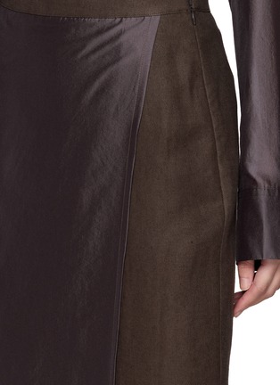  - R2W - Amora Asymmetrical Panel Organza Wrap Skirt