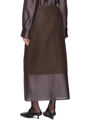 背面 - 点击放大 - R2W - Amora Asymmetrical Panel Organza Wrap Skirt