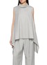 首图 - 点击放大 - R2W - Romilda Sleeveless High Neck Flared Wool Top