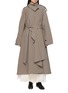 首图 - 点击放大 - R2W - Lumira Draped Linen Cotton Trenchcoat