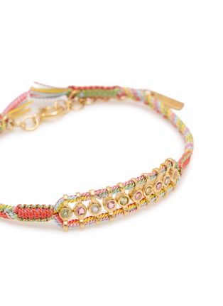 细节 - 点击放大 - MARIE LAURE CHAMOREL - Sterling Silver Silk Yarn Diamond Bracelet